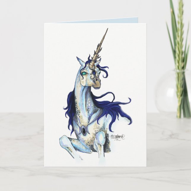 Royal Unicorn Birthday Card (Front)