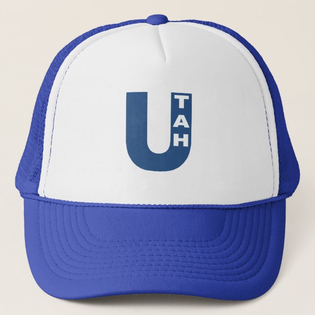Royal UTAH White Trucker Cap (Front)