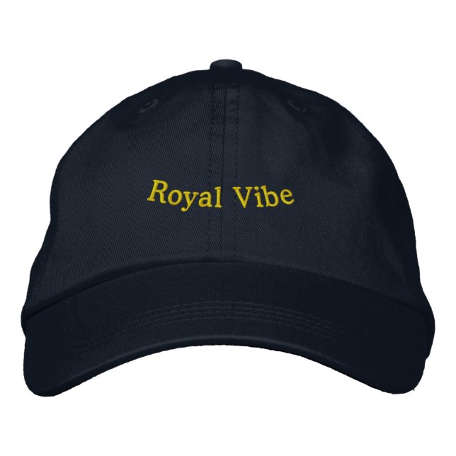 Royal Vibe Navy Blend of Class and Confidence-Hat  Embroidered Hat (Front)