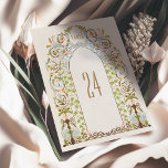 Royal Victorian Floral Wedding Table Number Card<br><div class="desc">Delve into an era of luxury and romance with our Royal Victorian wedding table number card. Elegantly designed with intertwined greenery and florals, this card resonates with the sumptuous aesthetics of Victorian times. The regal touch speaks of a love story that is timeless, profound, and rich in heritage. Customise with...</div>