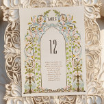 Royal Victorian Floral Wedding Table Number Card<br><div class="desc">Delve into an era of luxury and romance with our Royal Victorian wedding table number card. Elegantly designed with intertwined greenery and florals, this card resonates with the sumptuous aesthetics of Victorian times. The regal touch speaks of a love story that is timeless, profound, and rich in heritage. Customise with...</div>