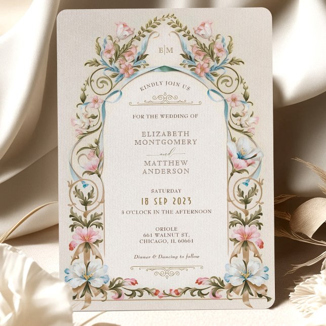 Royal Victorian Garden Wedding Invitation (Creator Uploaded)