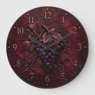 Royal Vineyard Elegance Large Clock