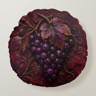 Royal Vineyard Elegance Round Cushion