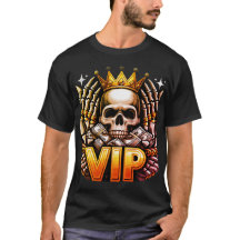Royal VIP Skull T-Shirt - King of the Road Graphic