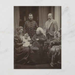 ROYAL VISIT TSAR, TSARINA to Queen Victoria #300 Postcard