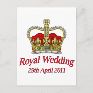 Royal Wedding 29th April 2011 Postcard