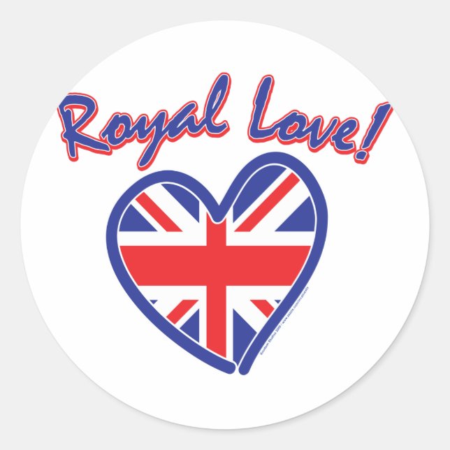 Royal Wedding Classic Round Sticker (Front)