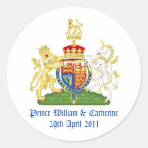Royal Wedding Classic Round Sticker
