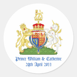 Royal Wedding Classic Round Sticker