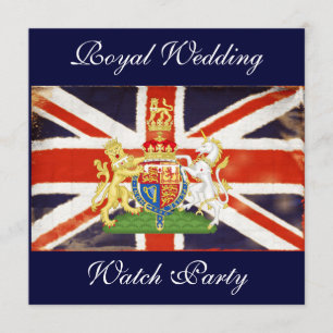 Royal Wedding Coat of Arms Watch Party Invite