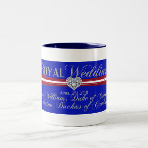 Royal Wedding Duke and Duchess of Cambridge Two-Tone Coffee Mug