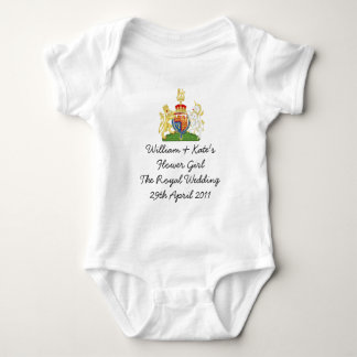 Royal Wedding Flower girl kids outfit Baby Bodysuit