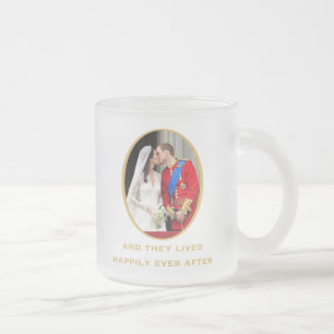 Royal Wedding Frosted Glass Coffee Mug