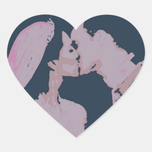 Royal Wedding Gifts/Kate & William Heart Sticker