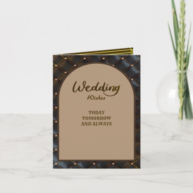 Royal Wedding Greetings & Wishing Congratulation Thank You Card (Front)