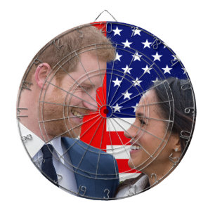 Royal Wedding Harry and Meghan Dartboard