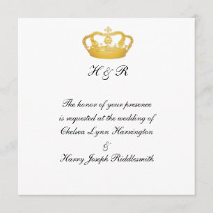 Royal Wedding II -  Gold Invitation