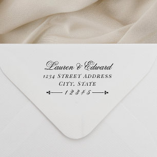 Royal Wedding Inspired Wedding Return Address Self-inking Stamp