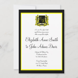 Royal Wedding Invitation Black and Gold