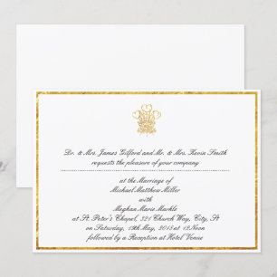Royal Wedding Invitation Replica   UK London