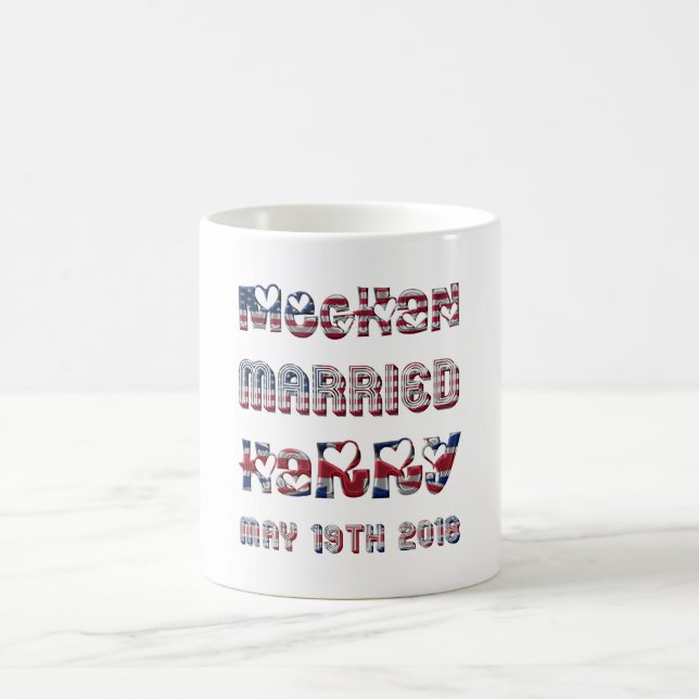 Royal Wedding Meghan Markle Prince Harry May 19th Coffee Mug (Center)