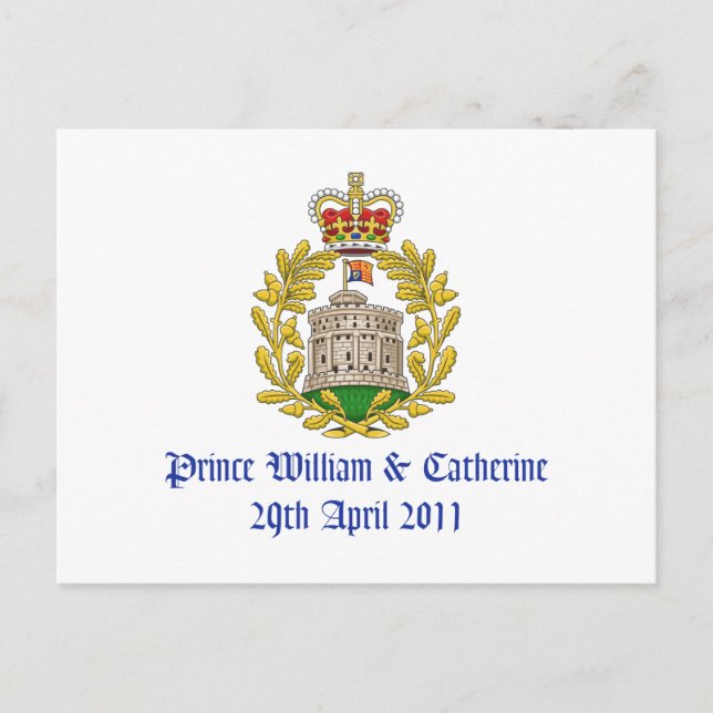 Royal Wedding Postcard (Front)