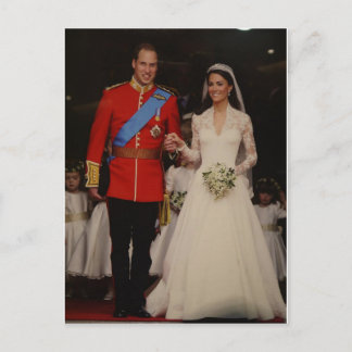 royal wedding postcard