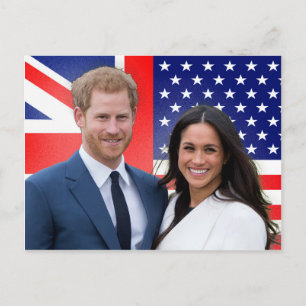 Royal Wedding Prince Harry and Meghan Markle Postcard
