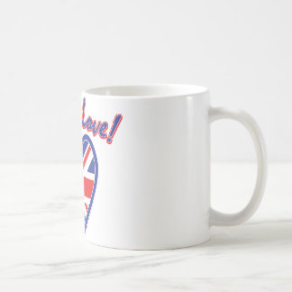 Royal Wedding, Royal Love, Union Jack Heart Coffee Mug