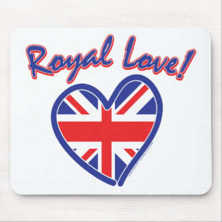 Royal Wedding, Royal Love, Union Jack Heart Mouse Mat