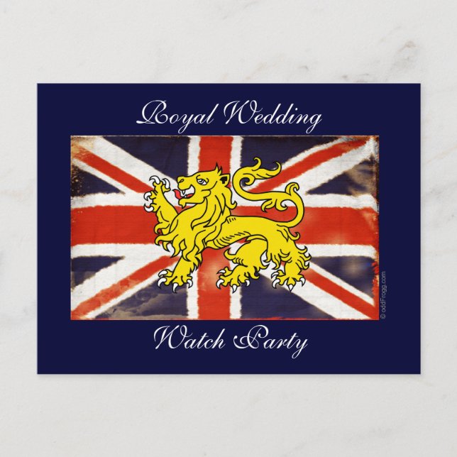 Royal Wedding Watch Party Postcard (Front)