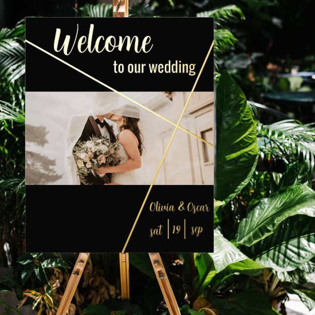royal wedding welcome  real foil sign (Creator Uploaded)