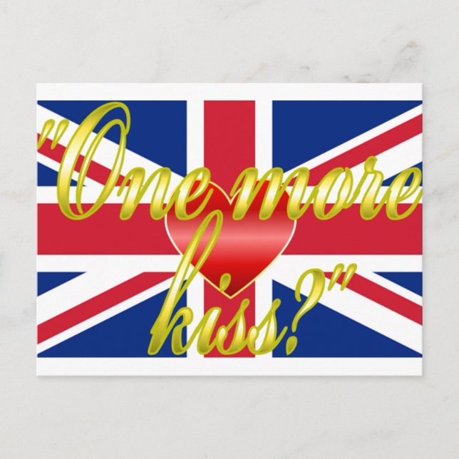 Royal Wedding Whispers Postcard (Front)