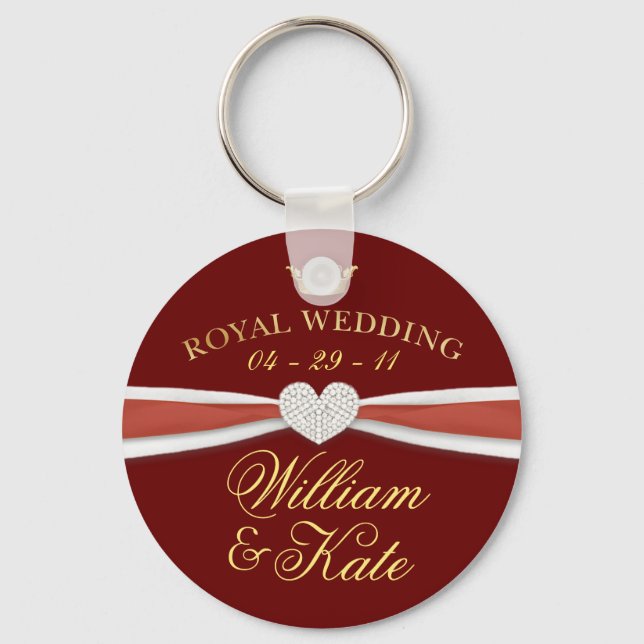 Royal Wedding - William & Kate Keepsake Gifts Key Ring (Front)