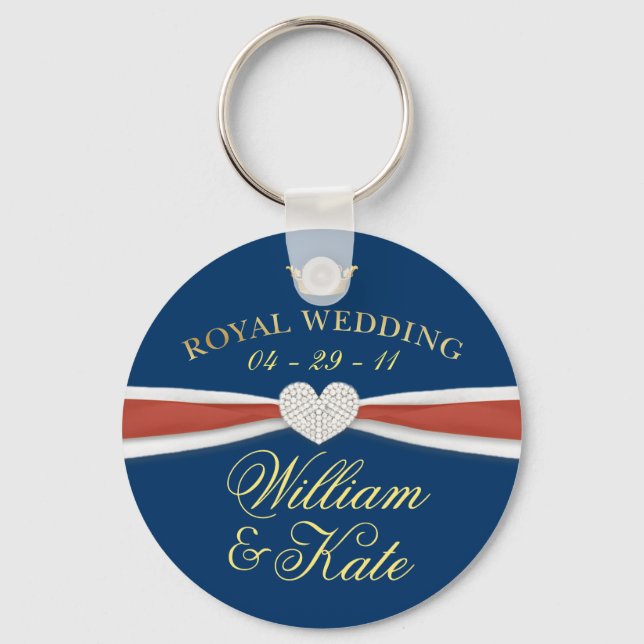 Royal Wedding - William & Kate Keepsake Gifts Key Ring (Front)