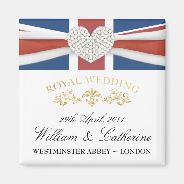 Royal Wedding - William & Kate Keepsake Magnet (Front)