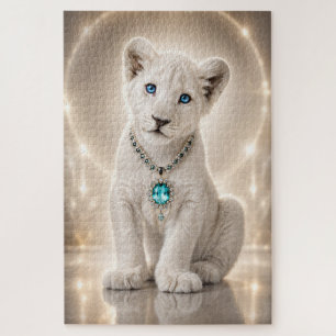Royal White Lion Blue Sapphire Legacy Puzzle