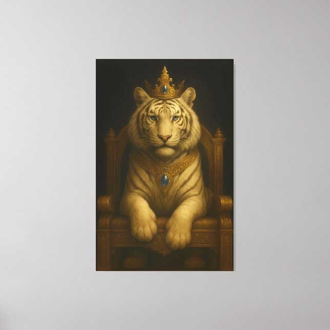 Royal White Tiger • Luxury Fine Art Canvas (Front)