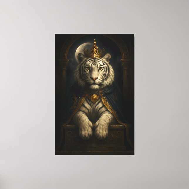 Royal White Tiger • Luxury Fine Art Canvas (Front)
