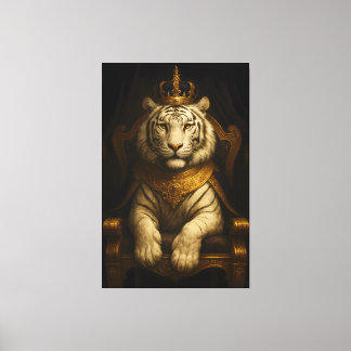 Royal White Tiger • Luxury Fine Art Canvas Print