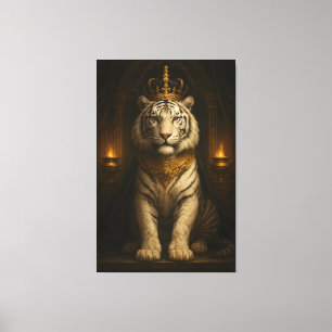 Royal White Tiger • Luxury Fine Art Canvas Print