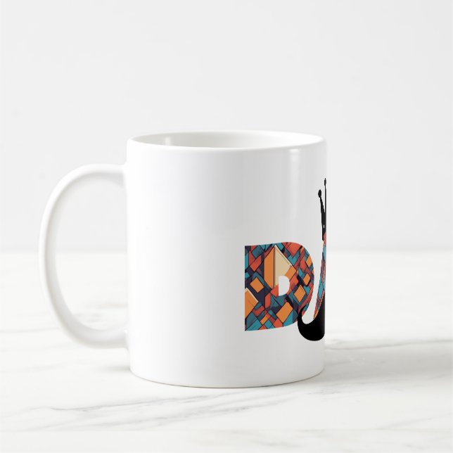 Royally Awesome Dad: Geometric Pattern Mug (Left)