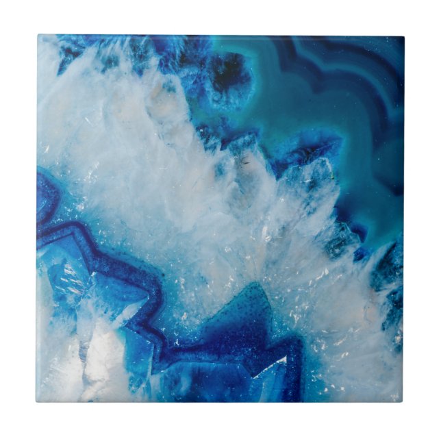Royally Blue Agate Tile (Front)