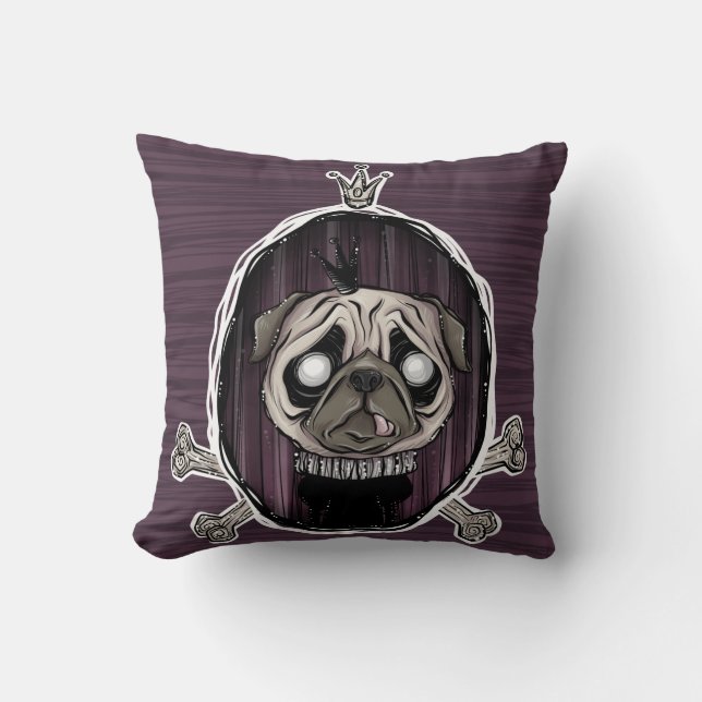 _royally pugged cushion (Front)