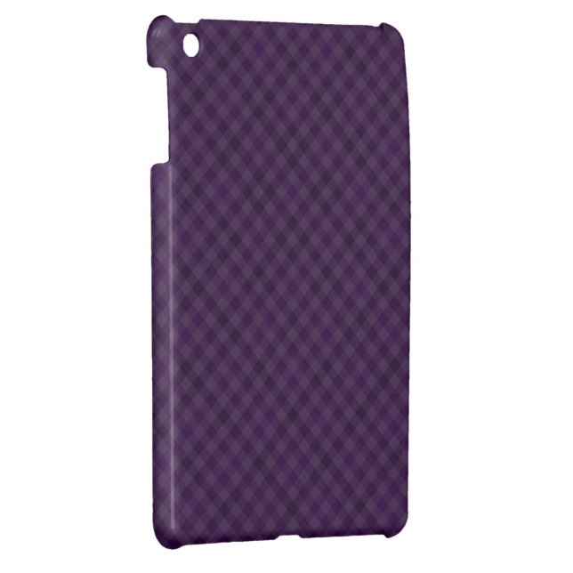 Royally Purple in Plaid iPad Mini Case (Back Right)