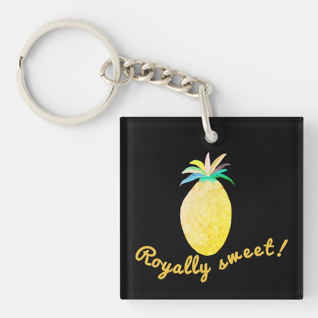 Royally Sweet Colourful Summer Fruit Key Ring (Front)