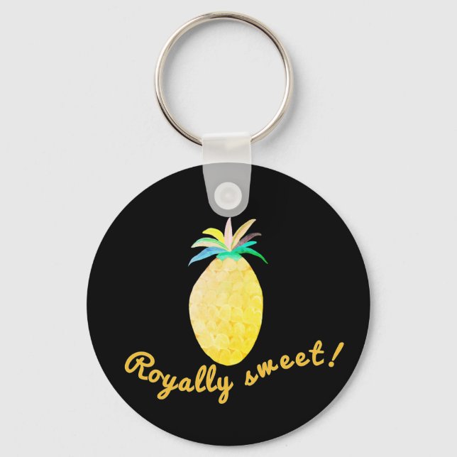 Royally Sweet Colourful Summer Fruit Key Ring (Front)