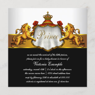 RoyalPrince Baby Shower Invitation