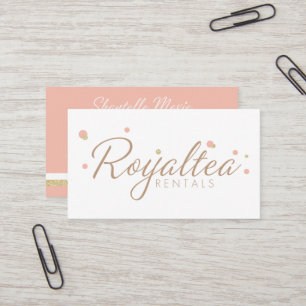 Royaltea Rentals Business Cards